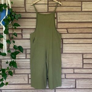 Olive Green Overalls